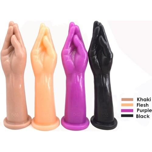 Sex products fisting dildo anal plug suction big hand Anal stuffed butt plug large penis fist masturbate sex toys women men