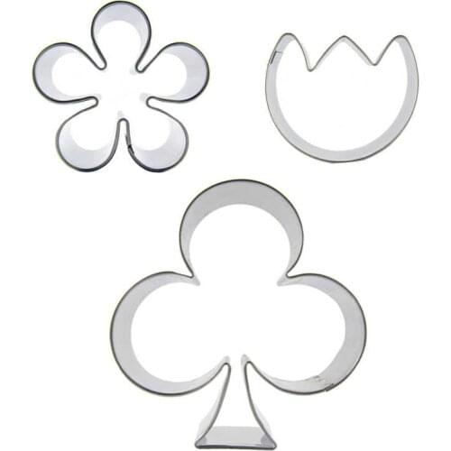 Plum, Tulips, Plum shaped 3 piece biscuit cutting molds, baking tools, cake decorating soft candy tools