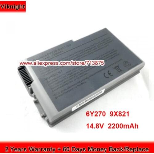 Brand New 6Y270 Battery 9X821 for Dell Inspiron 510m 600m Latitude D500 D505 312-0090 451-10133 14.8V 2200mAh