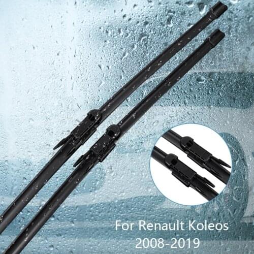 Wipers Blade For Renault Koleos 2008 2009 2010 2011 2012 2013 2014 2015-2019 Car Accessories For Auto Rubber Windscreen Wiper