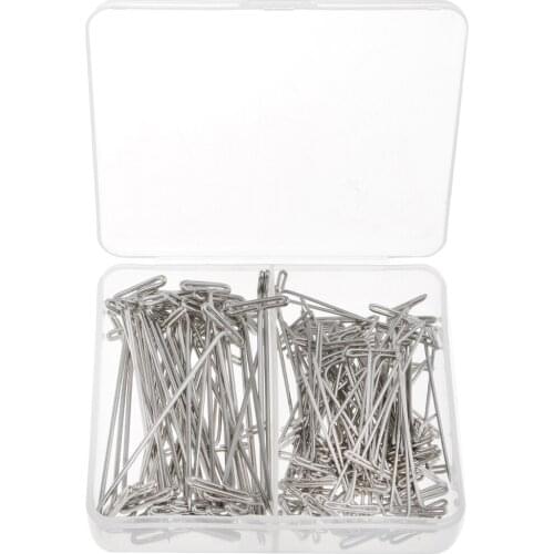 150 Pieces Wig T-Pins with Plastic Box 38 mm and 51 mm for Blocking Knitting ,Modelling and Crafts