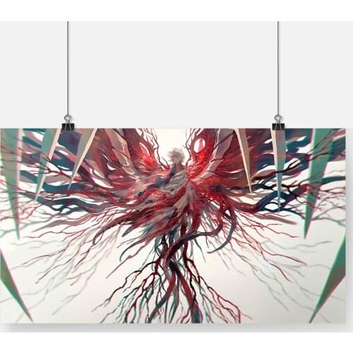 Tokyo Ghoul Re Ken Kaneki Anime Poster Framed Wooden Frame Canvas Painting Wall Art Decor Bedroom Study Home Decoration Prints