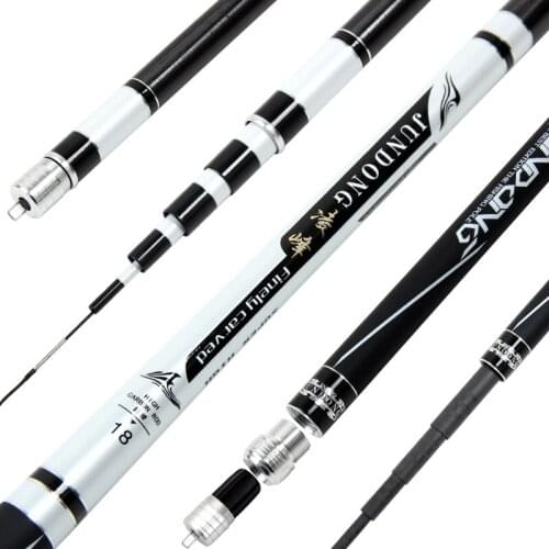 High Quality Fishing Rod High Carbon Superhard Hand Pole Ultralight Carp Rod 28/19 Tone Taiwan Fishing Rod Fishing Equipment