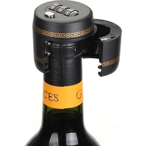 1 Pc Wine Bottle Lock Combination Lock Code Lock Password Lock Wine Cap Digital Lock Wine Bottle Top Stopper