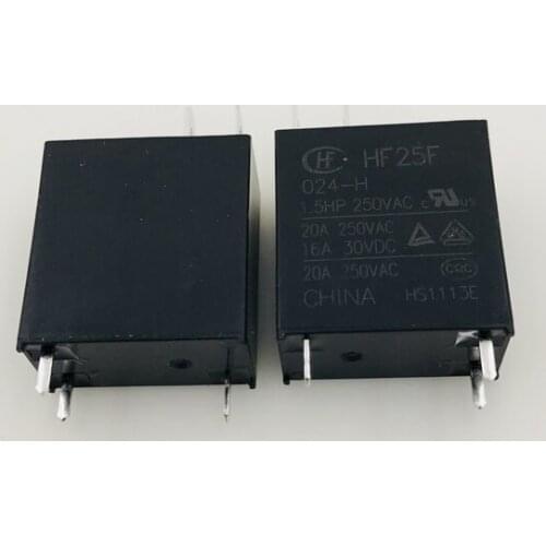 10PCS/lot Relay JQC-25F HF25F-012-H HF25F-024-H 3PIN 20A 250VAC