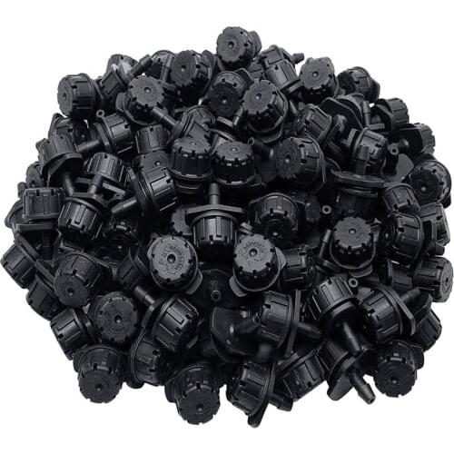 150Pcs Adjustable Irrigation Drippers Sprinklers 1/4 Inch Emitter Dripper Mini Drip Irrigation Sprinklers for Lawn