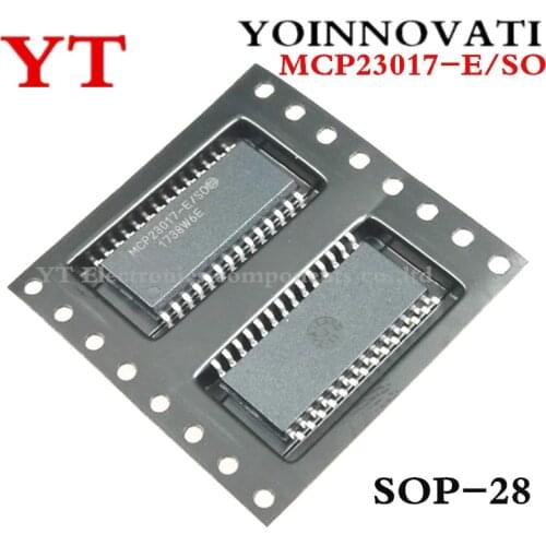 20pcs/lot MCP23017-E/SO MCP23017 SOP28 16-Bit I/O Expander with Serial Best quality