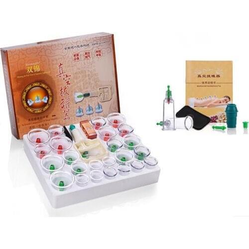 24pcs magnetic massage suction cup acupuncture massage cupping therapy set thicken vacuum cupping explosion-proof cup