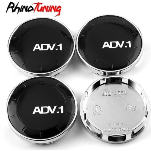 4pcs 60mm 56mm for Rims Hub Cover Auto Styling Accessories for ADV.1 Wheels Black ADV Wheel Caps Car Center Cap