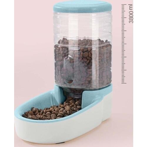 Pet Automatic Feeder 3.8L Dog Cat Water Drinking Bowl For Dog Drink food feed Cat Feeding Large Capacity Dispenser Pet Supplies