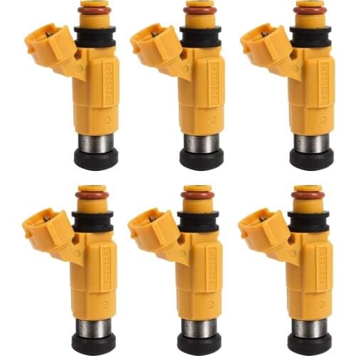 6Pcs Automotive Fuel Injector for Yamaha F150 Mitsubishi 1997-2004 Diamante 3.5L V6/97 Montero 3.0L V6 MD319792 CDH275
