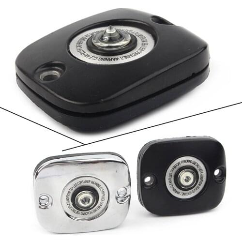 Motorcycle Front Brake Master Cylinder Cover For Harley Dyna Softail Fat Boy Road King Touring Trike Street FXDF Black/Chrome