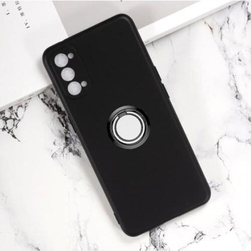 For OPPO Reno4 4G 5G Reno 4 Pro 4Pro CPH2113 CPH2091 CPH2089 Back Ring Holder Bracket Phone Case Cover Phone TPU Soft Silicone