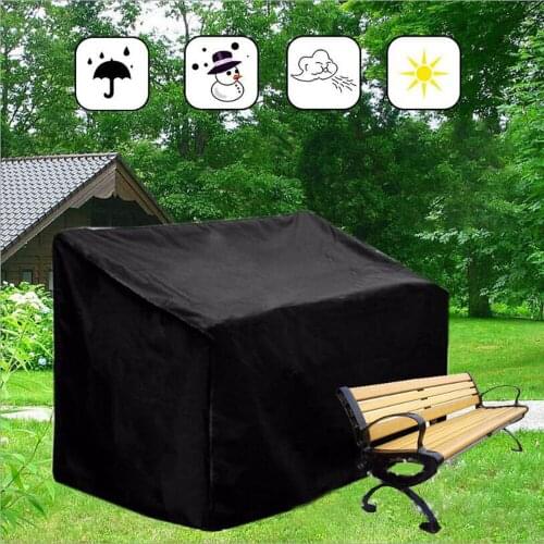Waterproof Dust Patio Bench Cover Waterproof 134x66x89cm Outdoor Garden Seater Organizer Sofa Furniture Protective Cover