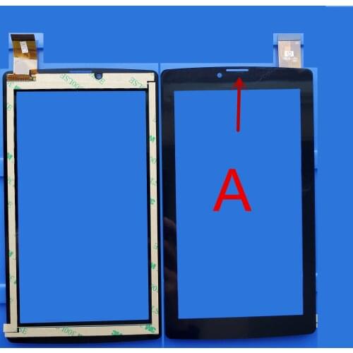 Black 7 Inch for SUPRA M74C 3G tablet pc capacitive touch screen glass digitizer panel Free shipping