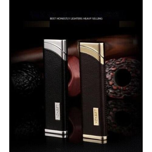 Honest genuine ultra thin windbreak lighter,inflatable creative personality boutique men and women gas lighter