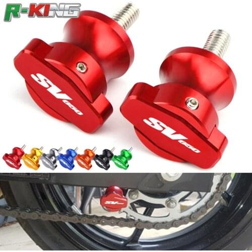 For SV650 SV 650 SV650S SV 650S Motorcycle CNC Frame Stands 8MM Screws sliders Swingarm Spools Slider M8