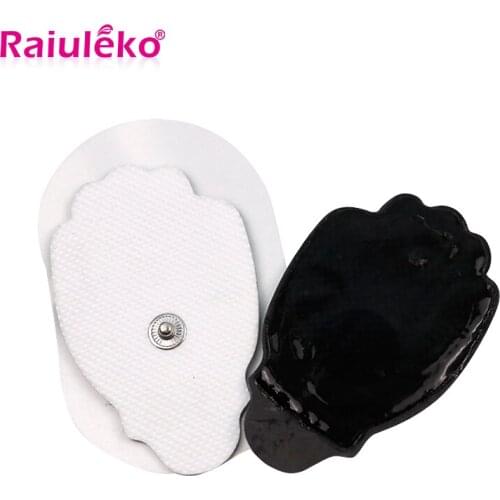 100P/Lot Acupuncture Tens Adhesive Electrodes Self-adhesive Massage Pad Patch Gel Relaxation Massager Electric Muscle Stimulator