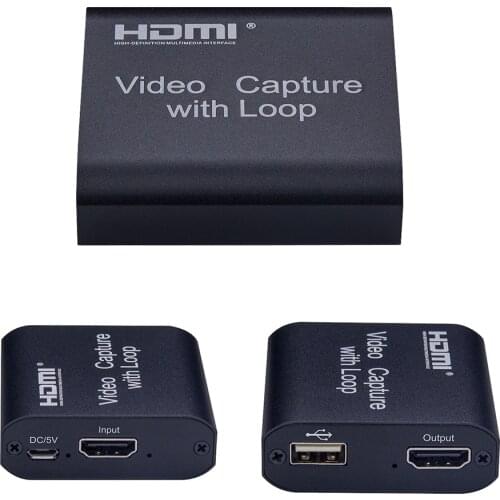 HD 1080P HDMI Video Capture Card HDMI To USB 2.0 Video Capture Board Game Record Live Streaming Broadcast Local Loop Out