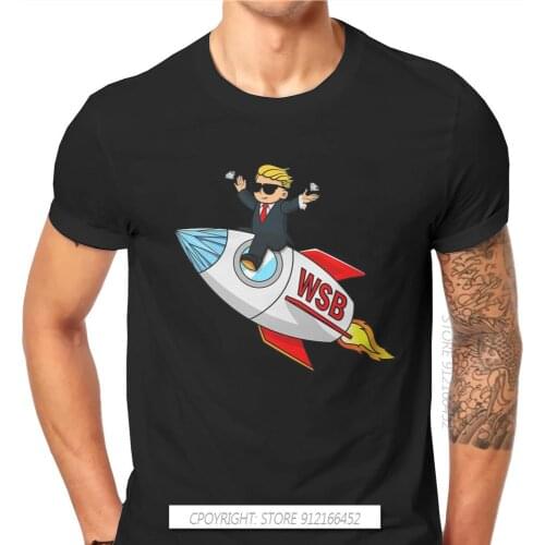 Wallstreetbets Stock And Option Trading Diamond Hands Classic T Shirt Classic High Quality Tshirt Loose O-Neck Men Clothing