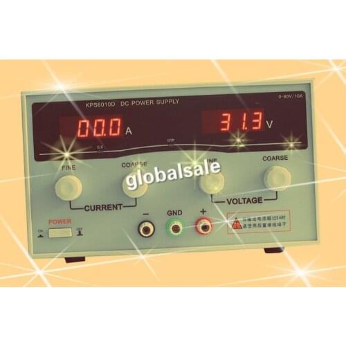 KPS6010D High precision High Power Adjustable LED Dual Display Switching DC power supply 220V EU 60V/10A