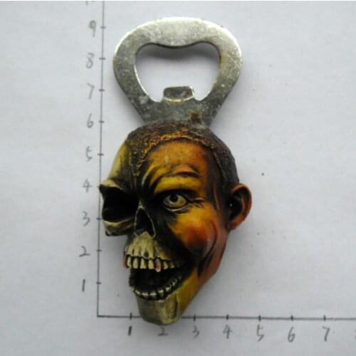 Creative skull refrigerator bottle opener commercial bar KTV Fridge Magnets