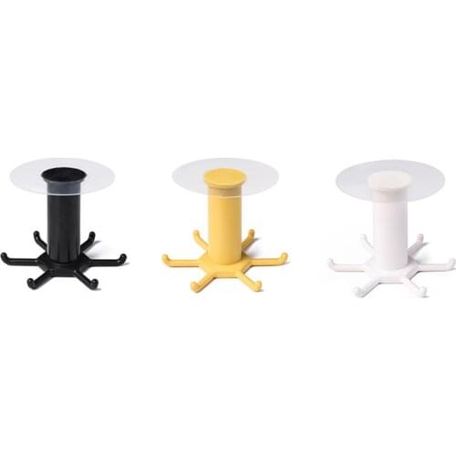 360 Degrees Rotating Hook Kitchen Hooks Self Adhesive 6 Hooks Wall Hook Handbag Clothes Ties Bag Hanger Towel Hanging Rack