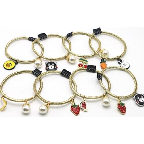 Korean small pendant hair rope ties women girls elastic hair rubber bands ring accessories headdress scrunchy Bracelet headwear