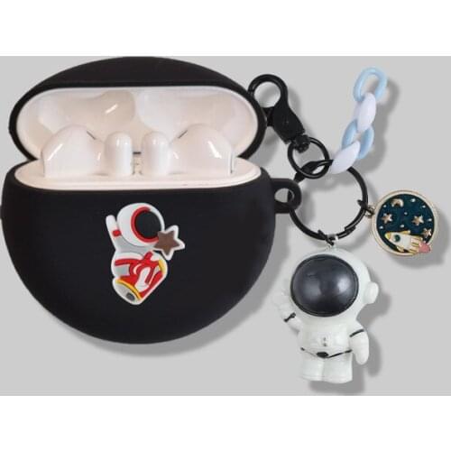 Cute Case for Huawei Freebuds 3 Cartoon Keyring Case Fashion Silicone Headphone Protective Cover for Huawei Free Buds 3 Pro