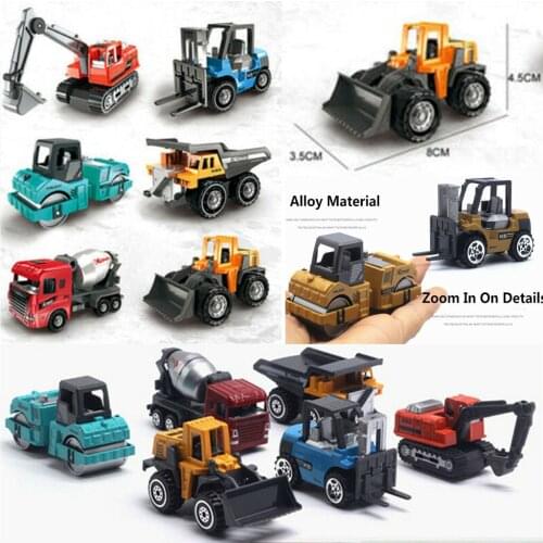 Toy Alloy Model 1:64 Scale 6'lı Construction Tools Kit