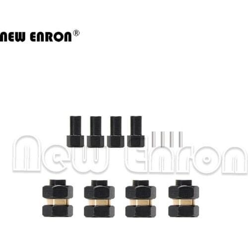 NEW ENRON Modified Extended Wheel Hex Hub 9.5mm Metal Wheel Lock Nuts 1/24 RC for Adults Crawler Axial SCX24 90081 Upgrade 1Set