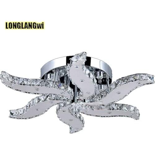 New modern LED crystal Ceiling lights design for living room bed room home lighting