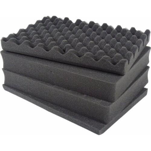 3pcs pluck foam 450*380*50mm + 1pc solid foam 450*380*10mm for tool case tool box