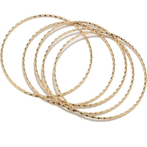 Gold tone Stainless Steel Charms Pendants Circle Shape Frame Jewelry Findings Bezels for DIY Crafts Earring Necklace Making