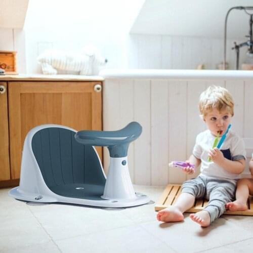 Portable Baby Shower Seat infant Bath Stool with 5 Suction Cups
