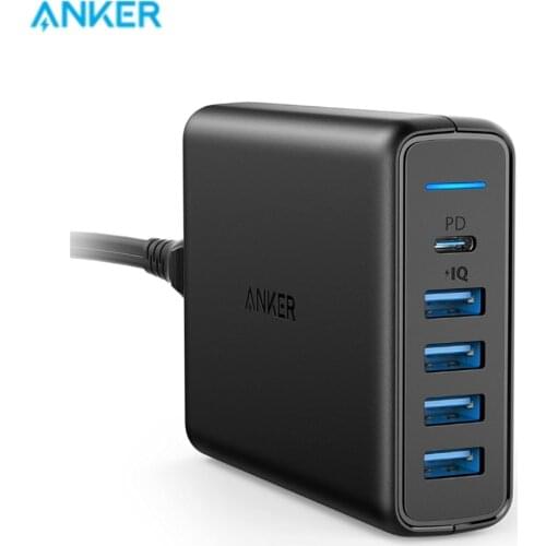 Anker Quick Charge 3.0 63W 5-Port US/UK/EU USB Wall Charger, PowerIQ PowerPort Speed 5 for iPhone iPad, LG, Nexus, HTC and More