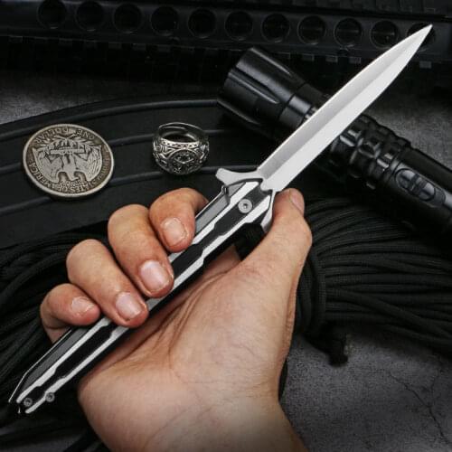Folding Knife Survival In The Wilderness 9cr18mov Steel High Hardness Pocket Adventure Tactical Rescue EDC Knife