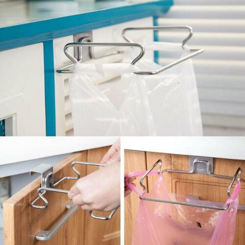 Stylish Hot Sale Hanging Trash Garbage Rubbish Kitchen Carrier Plastic Bag Bin Sack Hanger Holder
