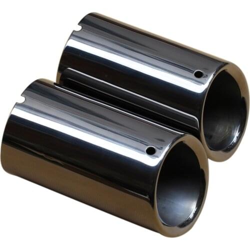 Titanium Black Tail Exhaust Rear Muffler Tailpipe Trim For VW GOLF6 GOLF7 MK6 MK7 Accessories 2010-2013 2014 2015 2016 2017