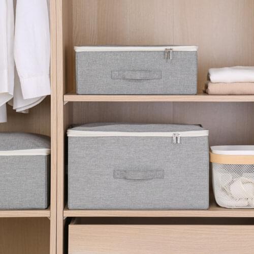 High Capacity Storage Box Folding Clothes Storage Boxes Home Organizer Wardrobe Cases Container For Underwear Socks Box With Lid