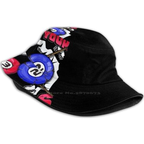 I'M Here To Smash Your Balls Funny Billiards Pool Foldable Panama Bucket Hat Cap Pool Billiard Billiards Funny Pool Snooker