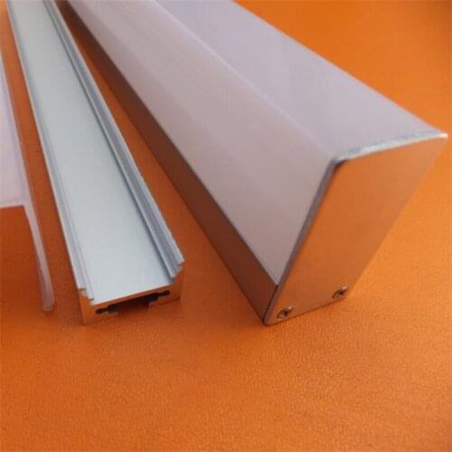 YANGMIN Free Shipping 3.3ft/1M 19x36mm Silver U-Shape Internal Width 16mm LED Aluminum Channel System with Cover, End Caps