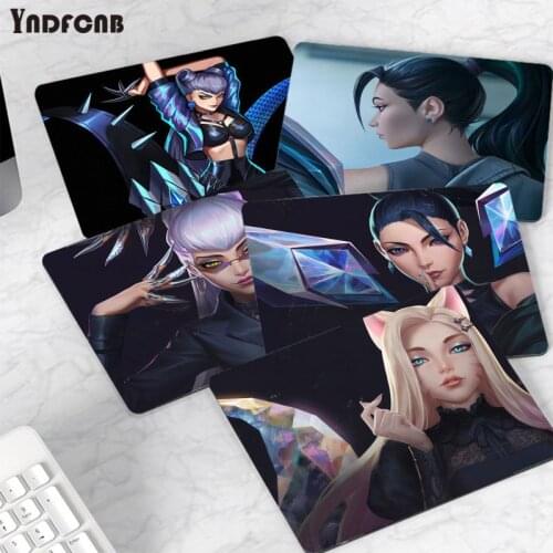 YNDFCNB LOL KDA sexy girl Customized MousePads Computer Laptop Anime Mouse Mat Smooth Writing Pad Desktops Mate gaming mouse pad