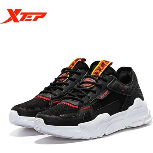 Xtep womens casual shoes fashion mesh breathable low-top Leisure shoes non-slip shock absorption running shoes 879118320107