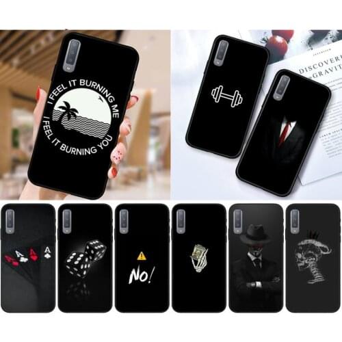 Zororong Cool black Art Luxury Phone Case For Samsung Galaxy S10 20 Note10 20 A30 50 70 71 Plus Ultra