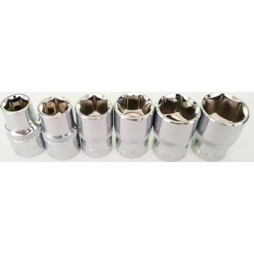 1/2" 11,13,15,17,19,21mm CR-V Metric Universal Socket Wrench Head Hand Tools Inner Hexagon Spanner Allen Head Auto Repair Tools