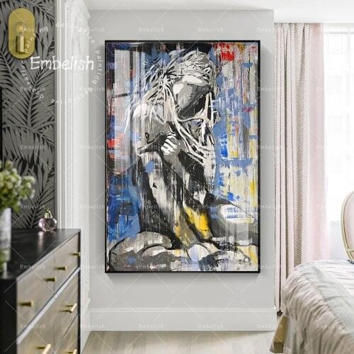 1 Pieces Watercolor Sexy Woman Nude Girl Sex Wall Art Pictures For Living Room Home Decorative Posters HD Print Canvas Paintings