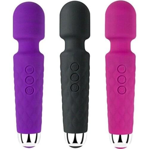 20 modes Powerful AV Vibrators Rechargeable Magic Wand Massager Clit Massage female Masturbation Silent Sex Toys Hitachi Motor