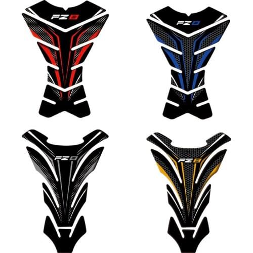 3D Carbon-look Motorcycle Tank Pad Protector Decal Stickers Case for Yamaha FZ8 FZ8S Tank