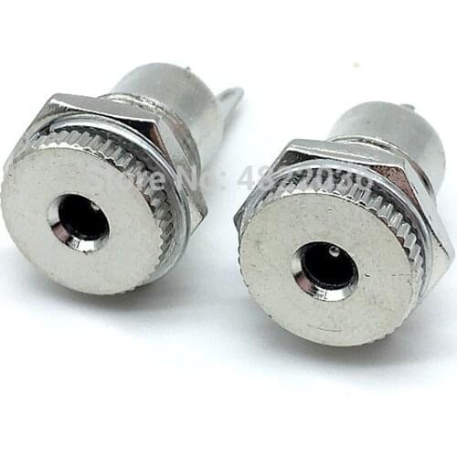 5pce/lot DC-099 3.5mm x 1.3mm DC Power Jack Socket DC099 Female Panel Mount Connector Metal 3.5*1.3